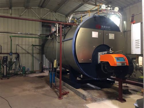 Tipo horizontal caldeira industrial do tubo de fogo do óleo de WNS de poupança de energia do vapor