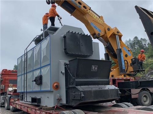 Caldeira a vapor a carvão automaticamente
